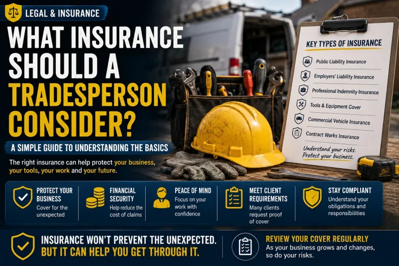 What Insurance Should a Tradesperson Consider? A Simple Guide to Understanding the Basics