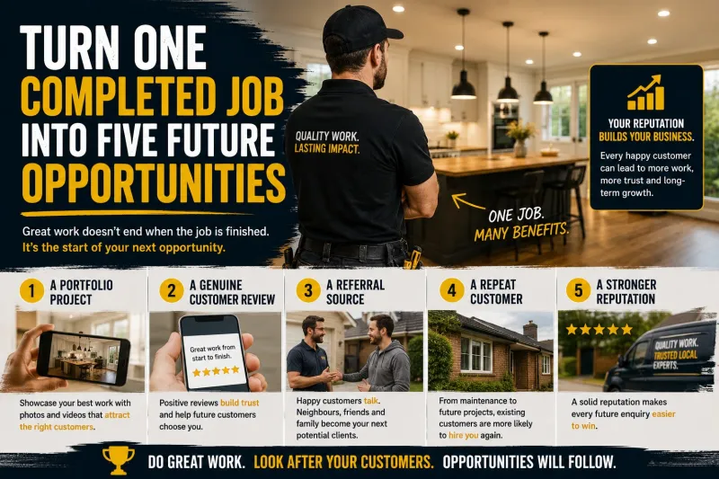 How to Turn One Completed Job Into Five Future Opportunities