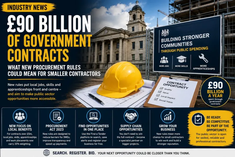 £90 Billion of Government Contracts: What New Procurement Rules Could Mean for Smaller Contractors