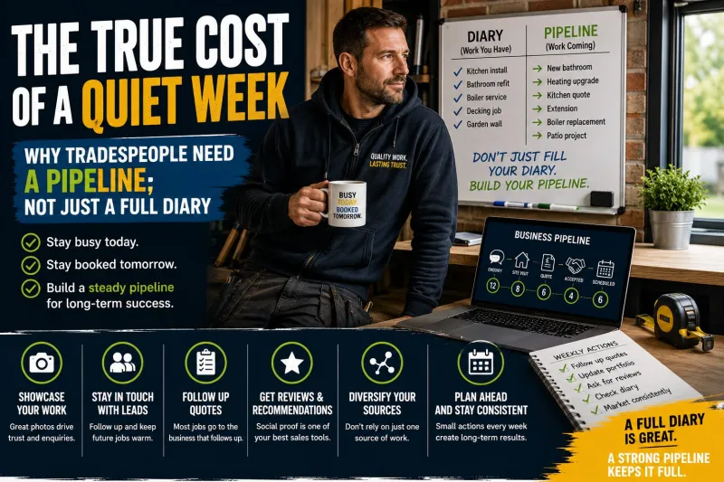 The True Cost of a Quiet Week: Why Tradespeople Need a Pipeline, Not Just a Full Diary