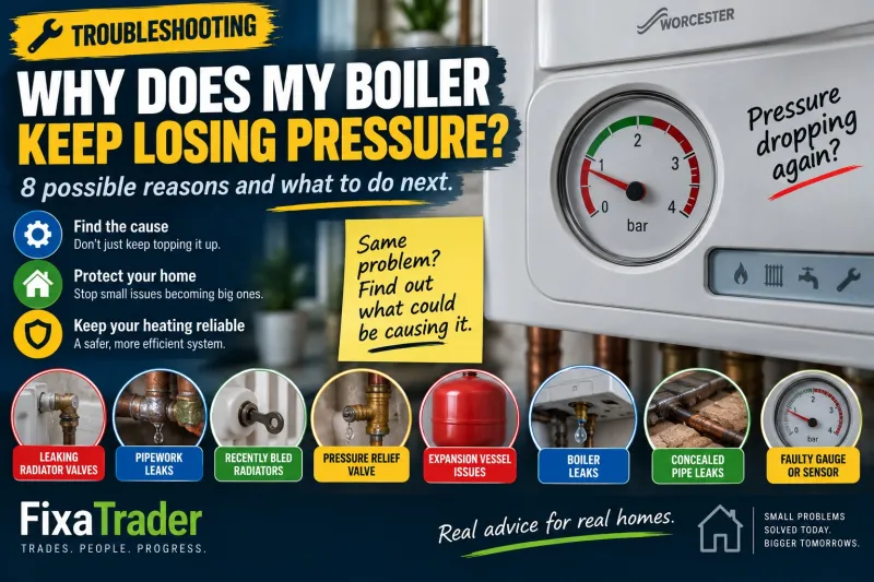Why Does My Boiler Keep Losing Pressure? 8 Possible Reasons and What to Do Next