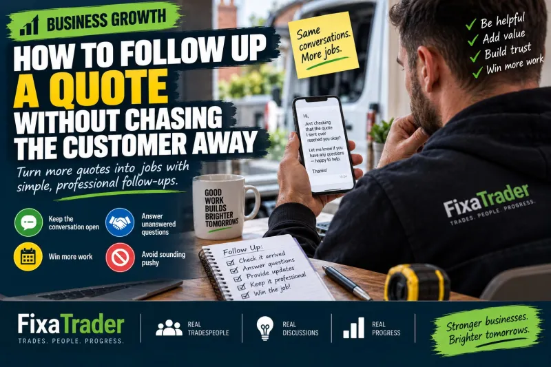 How to Follow Up a Quote Without Chasing the Customer Away