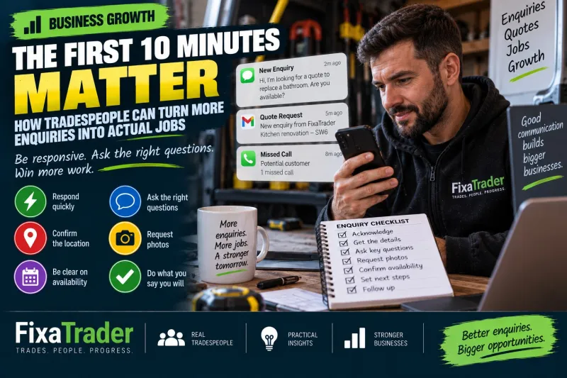 The First 10 Minutes Matter: How Tradespeople Can Turn More Enquiries Into Actual Jobs