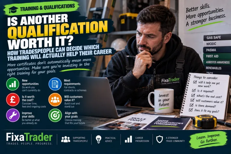 Is Another Qualification Worth It? How Tradespeople Can Decide Which Training Will Actually Help Their Career