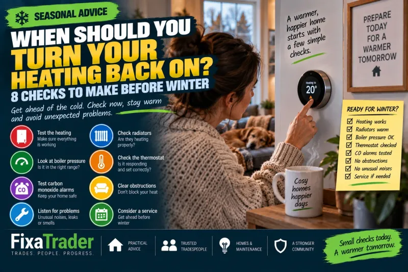 When Should You Turn Your Heating Back On? 8 Checks to Make Before Winter