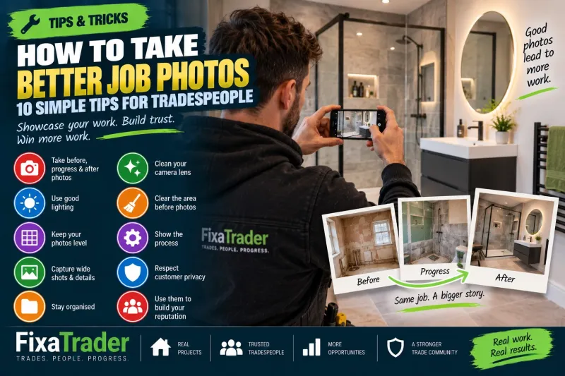 How to Take Better Job Photos: 10 Simple Tips for Tradespeople