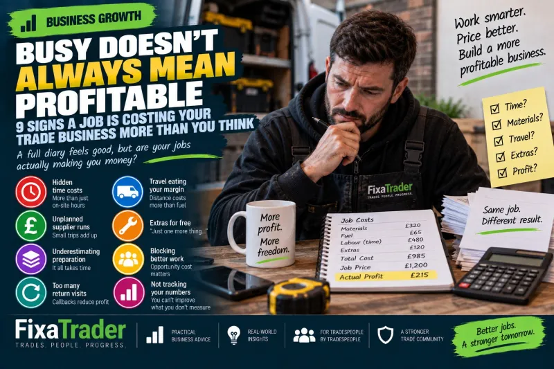 Busy Doesn't Always Mean Profitable: 9 Signs a Job Is Costing Your Trade Business More Than You Think