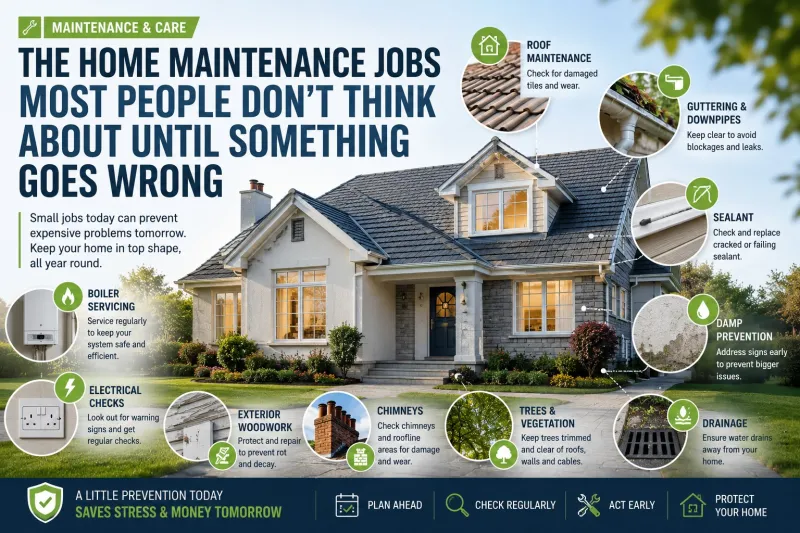 The Home Maintenance Jobs Most People Don't Think About Until Something Goes Wrong