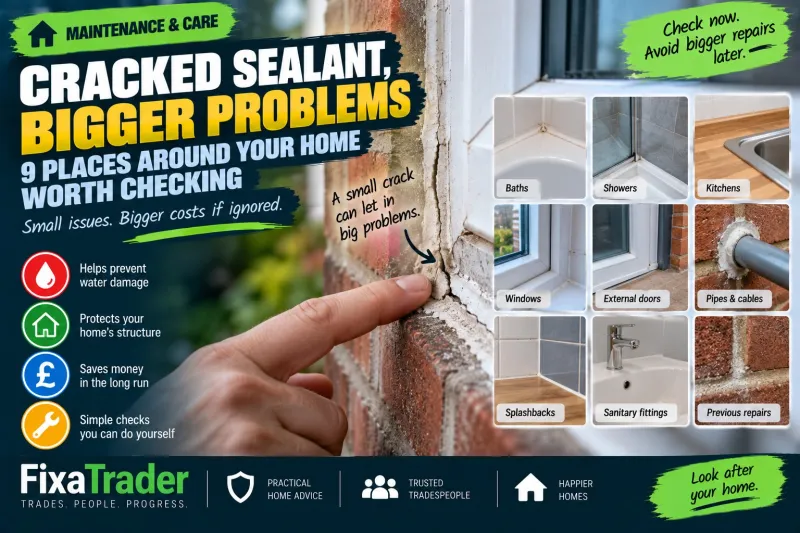 Cracked Sealant, Bigger Problems: 9 Places Around Your Home Worth Checking