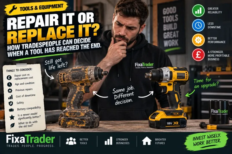 Repair It or Replace It? How Tradespeople Can Decide When a Tool Has Reached the End