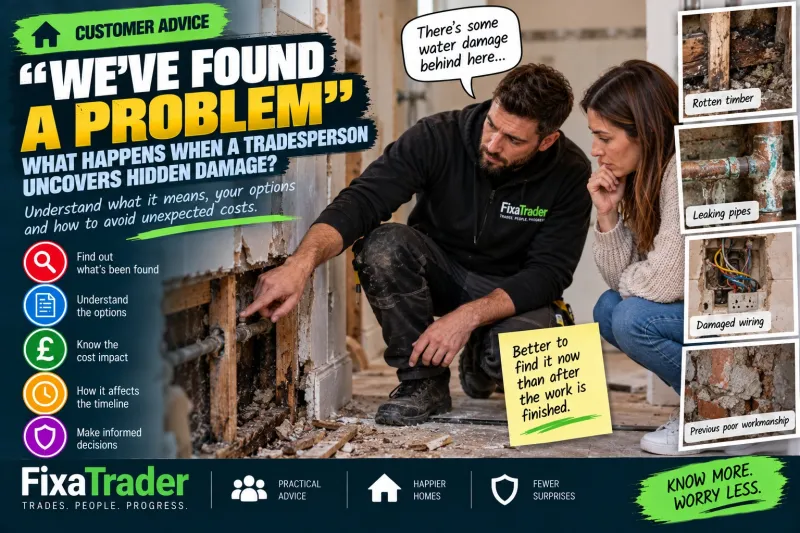 “We’ve Found a Problem”: What Happens When a Tradesperson Uncovers Hidden Damage?