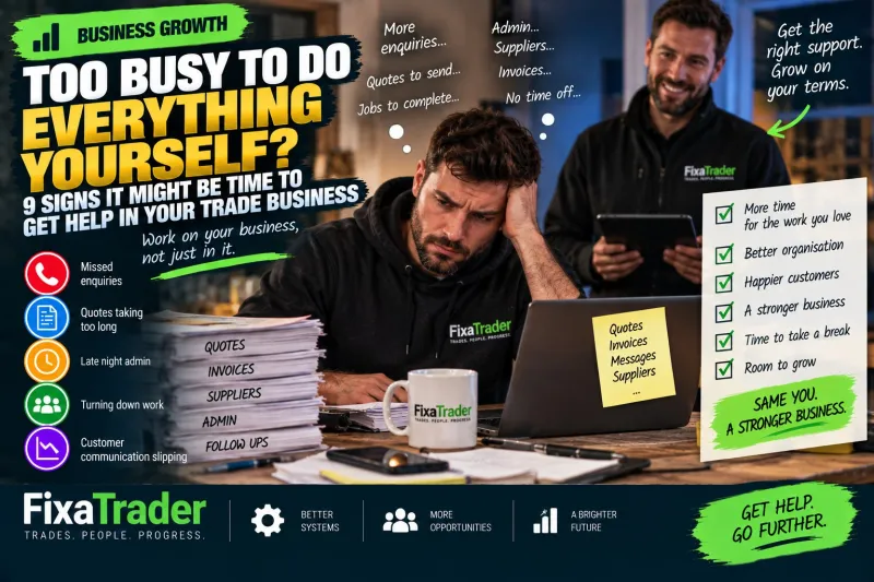 Too Busy to Do Everything Yourself? 9 Signs It Might Be Time to Get Help in Your Trade Business