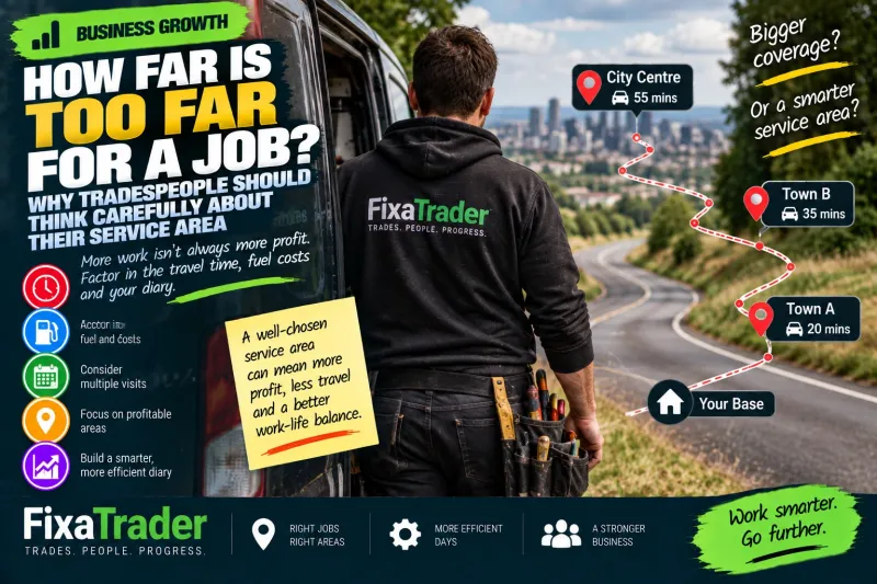 How Far Is Too Far for a Job? Why Tradespeople Should Think Carefully About Their Service Area