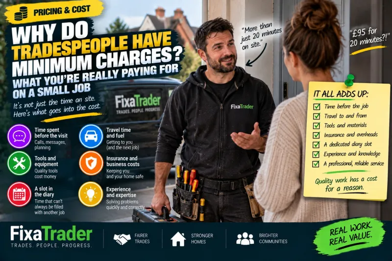 Why Do Tradespeople Have Minimum Charges? What You’re Really Paying for on a Small Job