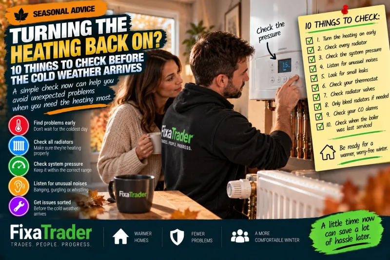 Turning the Heating Back On? 10 Things to Check Before the Cold Weather Arrives