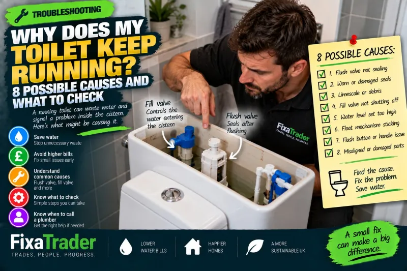 Why Does My Toilet Keep Running? 8 Possible Causes and What to Check