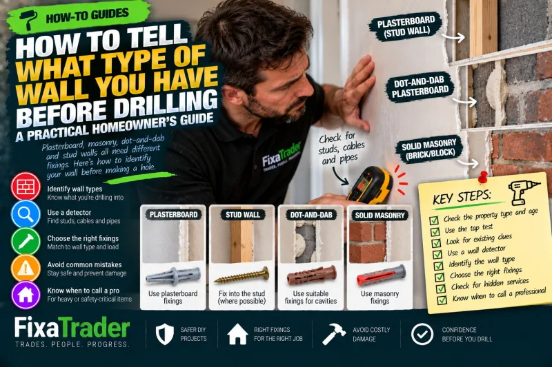 How to Tell What Type of Wall You Have Before Drilling: A Practical Homeowner’s Guide
