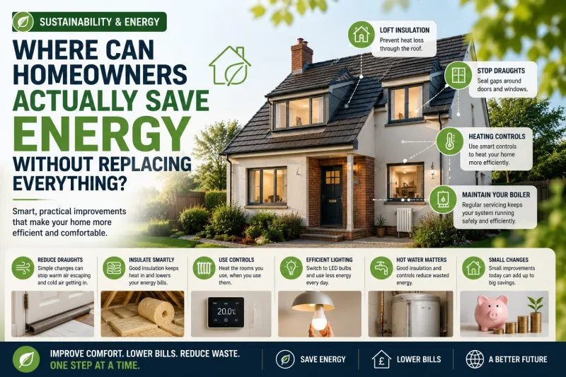 Where Can Homeowners Actually Save Energy Without Replacing Everything?