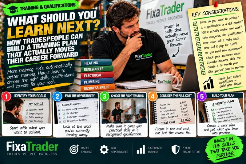 What Should You Learn Next? How Tradespeople Can Build a Training Plan That Actually Moves Their Career Forward