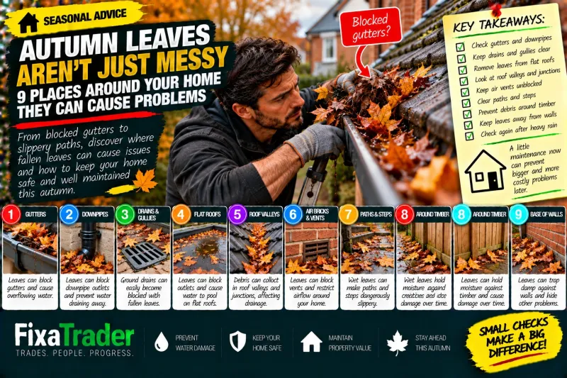 Autumn Leaves Aren’t Just Messy: 9 Places Around Your Home They Can Cause Problems