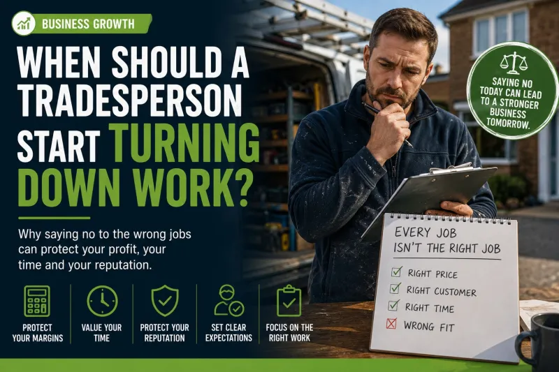 When Should a Tradesperson Start Turning Down Work?