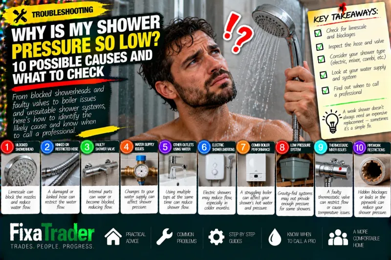 Why Is My Shower Pressure So Low? 10 Possible Causes and What to Check