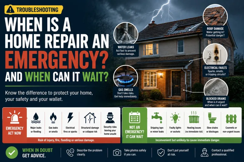 When Is a Home Repair an Emergency? And When Can It Wait?
