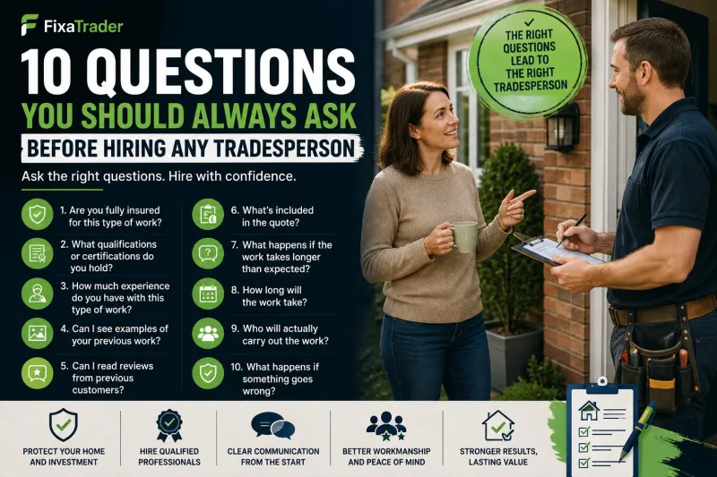 10 Questions You Should Always Ask Before Hiring Any Tradesperson