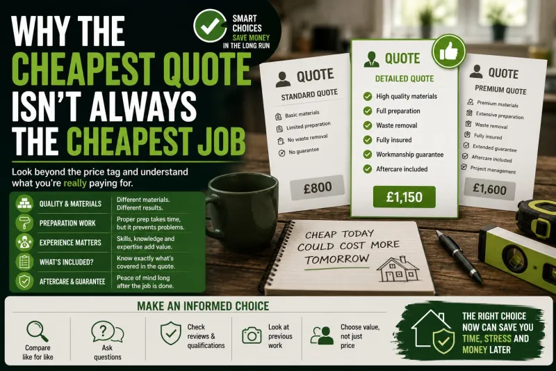 Why the Cheapest Quote Isn't Always the Cheapest Job
